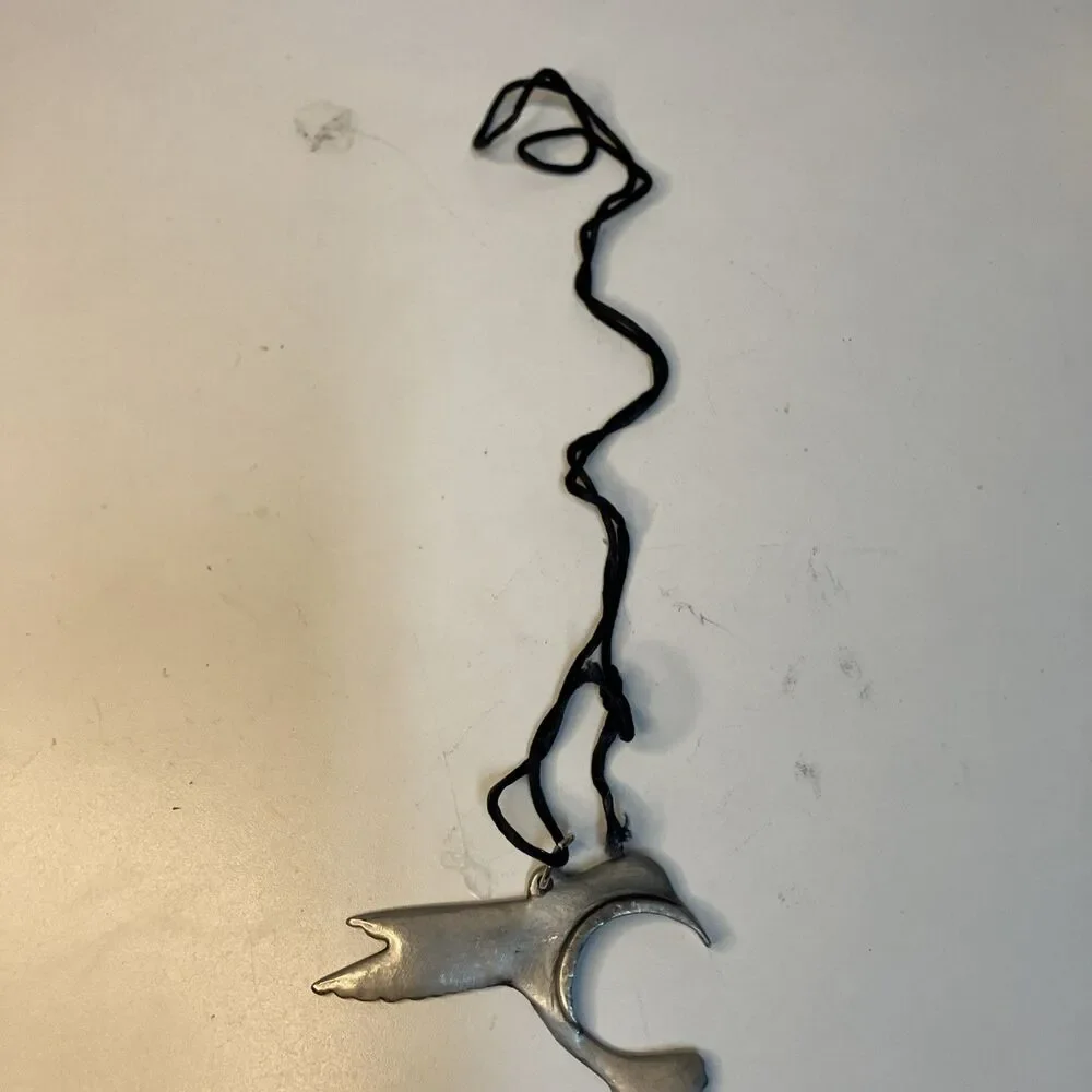 VTG Seagull Silver Metal Necklace 3”x2” - Picture 10 of 10